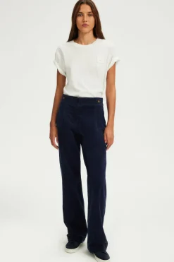 Pablo Pantalon flare en velours à côtes - NUR Marine Shop
