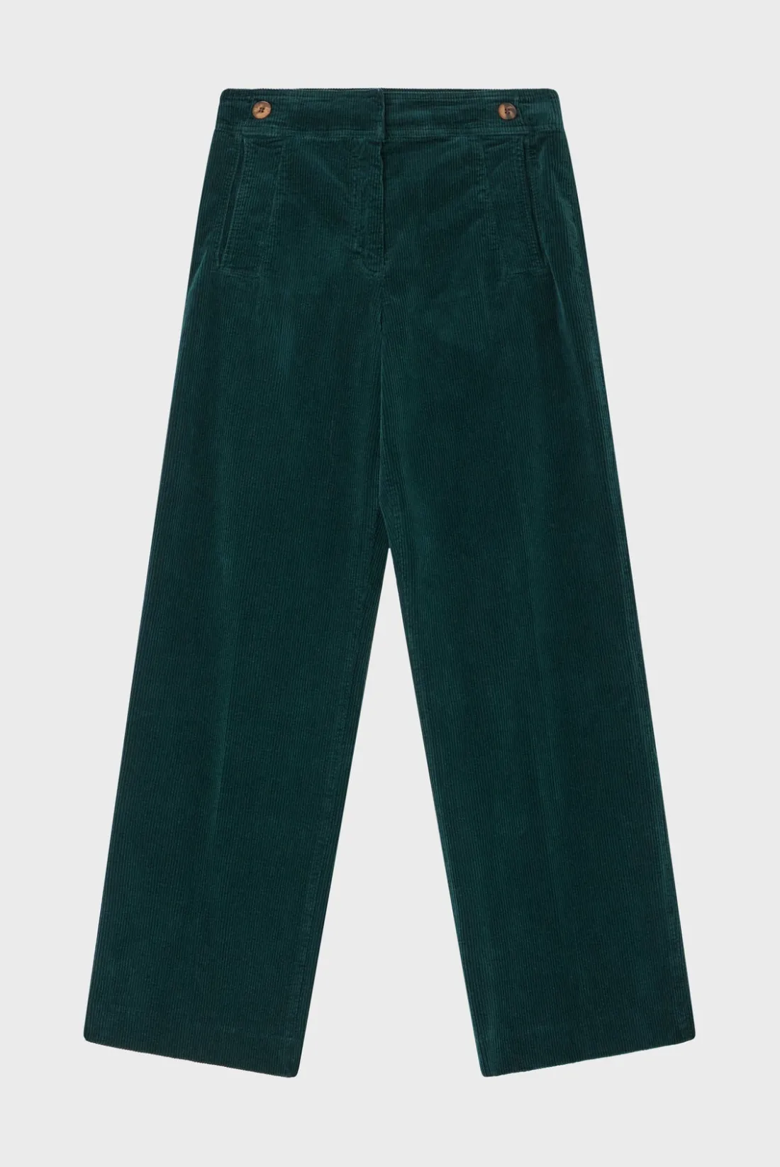 Pablo Pantalon flare en velours à côtes - NUR Vert Cheap