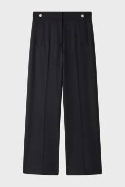 Pablo Pantalon large à boutons en strass - NADA Noir Flash Sale