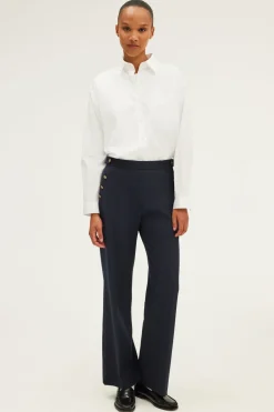 Pablo Pantalon large à pont - NELCIE Marine Outlet