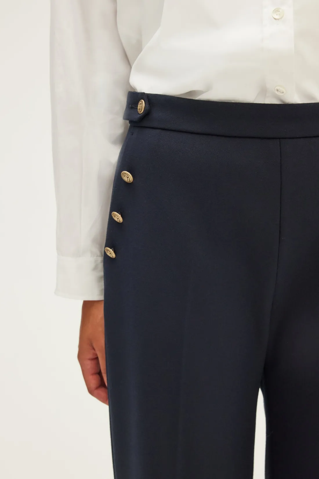 Pablo Pantalon large à pont - NELCIE Marine Outlet