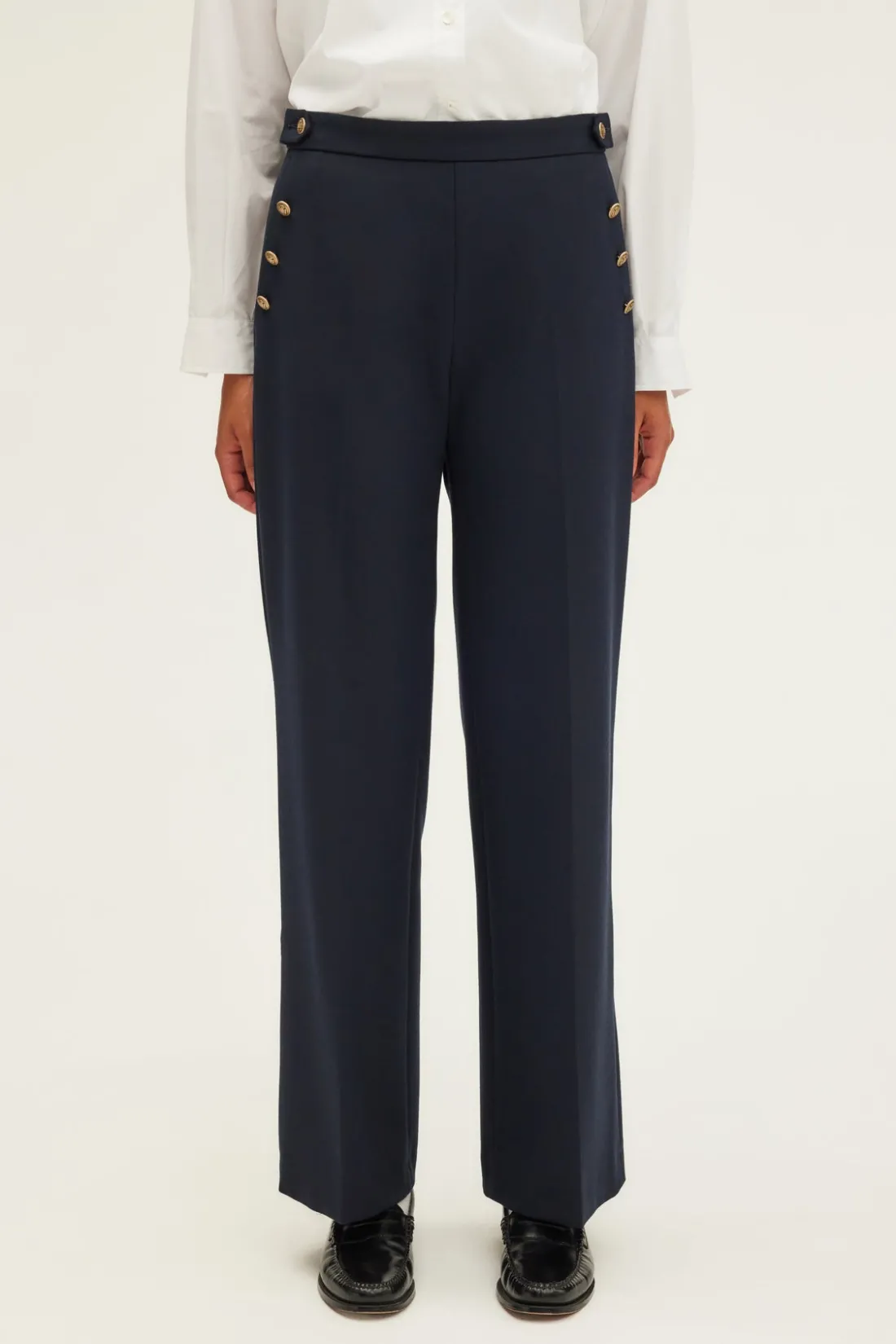 Pablo Pantalon large à pont - NELCIE Marine Outlet