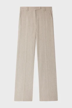 Pablo Pantalon large à rayures et sequins - NAYLA Sable Store