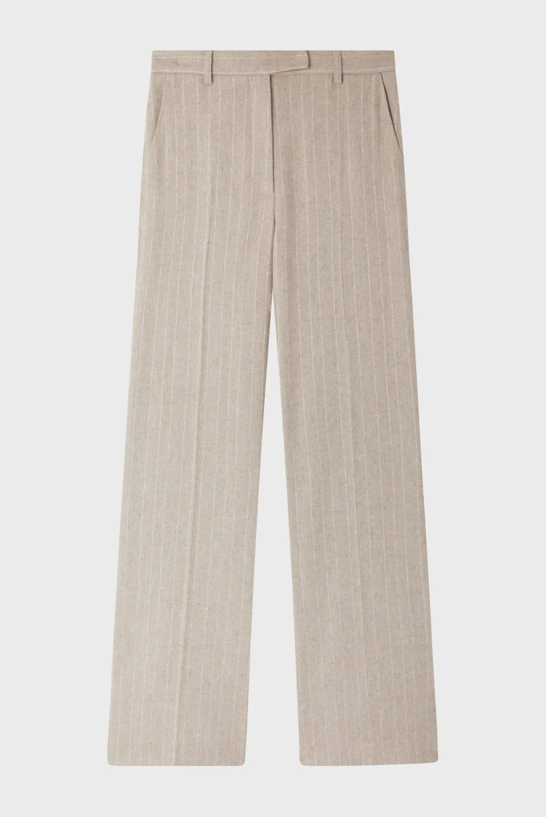 Pablo Pantalon large à rayures et sequins - NAYLA Sable Store