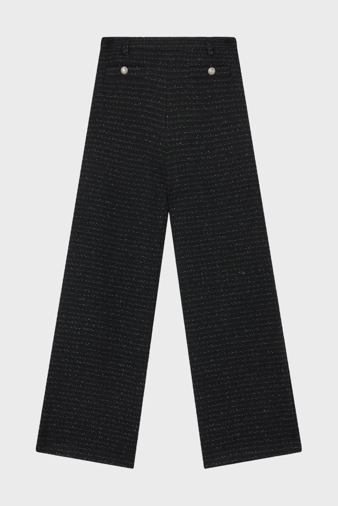 Pablo Pantalon large en tweed et lurex - NARELLE Noir Best