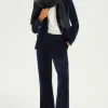 Pablo Pantalon large en velours lisse - NAIS Marine Outlet
