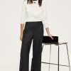 Pablo Pantalon large élastiqué - NAYELY Noir Discount