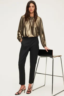 Pablo Pantalon large élastiqué - NEELA Noir Fashion