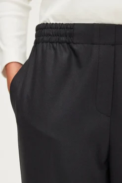 Pablo Pantalon large élastiqué - NAYELY Noir Discount