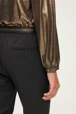 Pablo Pantalon large élastiqué - NEELA Noir Fashion