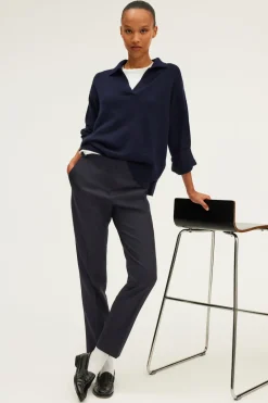 Pablo Pantalon slim de tailleur - NEDA Marine Sale