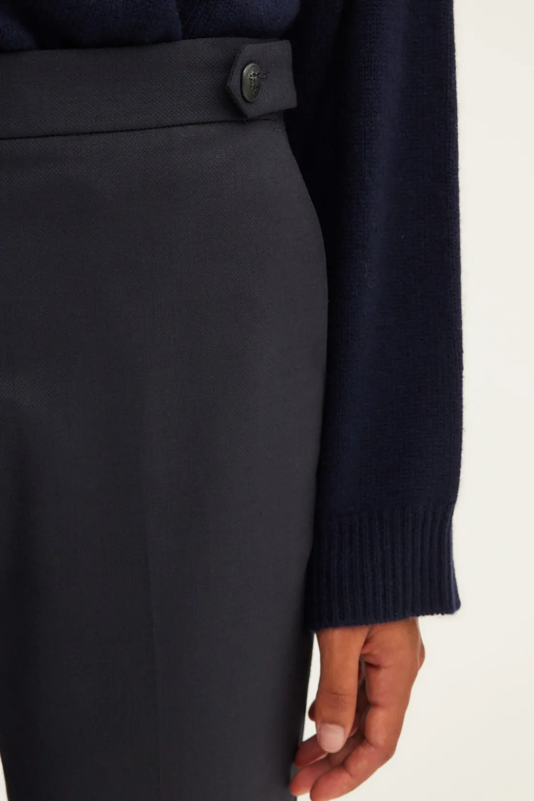 Pablo Pantalon slim de tailleur - NEDA Marine Sale