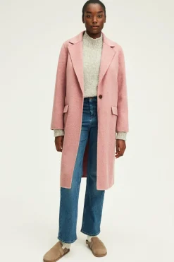 Pablo Pardessus en laine double face - LISSANDRE Rose Discount