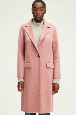 Pablo Pardessus en laine double face - LISSANDRE Rose Discount