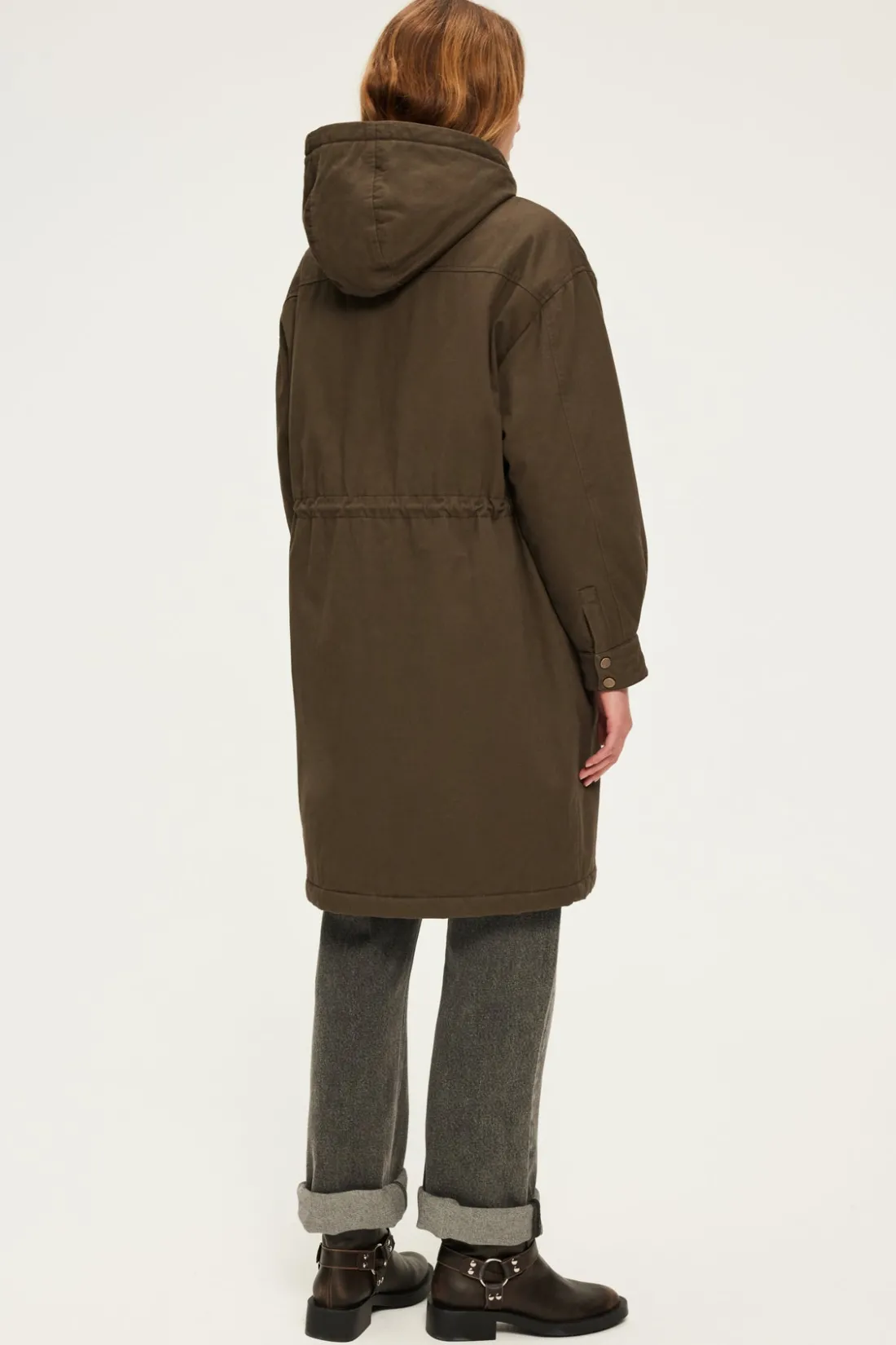Pablo Parka à capuche - LISE Kaki Store