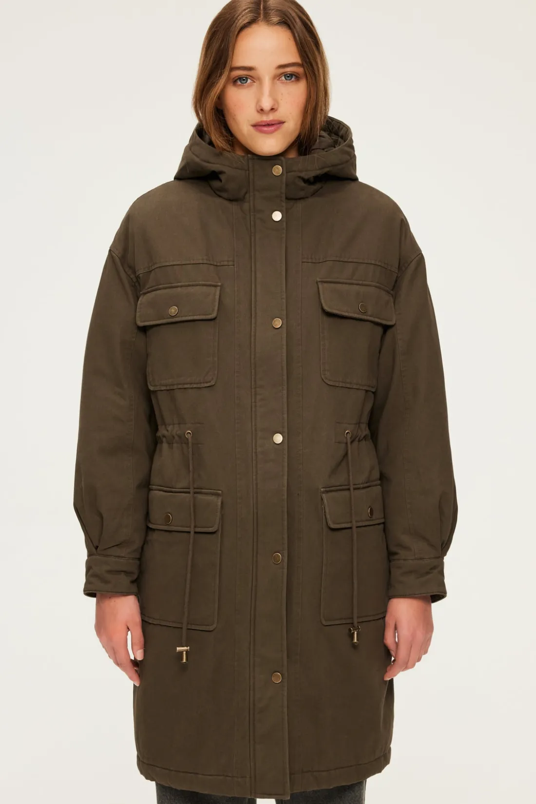 Pablo Parka à capuche - LISE Kaki Store