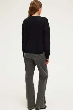 Pablo Pull à boutons en strass - JASSIA Noir Discount