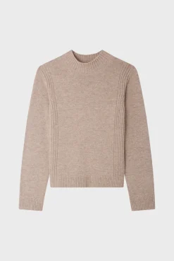 Pablo Pull à col montant en laine - JOVIE Beigerosé Sale
