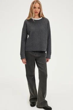 Pablo Pull à côtes en laine - JOLYANNE Grismoyen Online