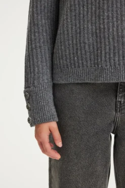Pablo Pull à côtes en laine - JOLYANNE Grismoyen Online