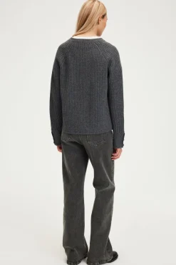 Pablo Pull à côtes en laine - JOLYANNE Grismoyen Online