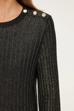 Pablo Pull à côtes en lurex - JOIA Or Best