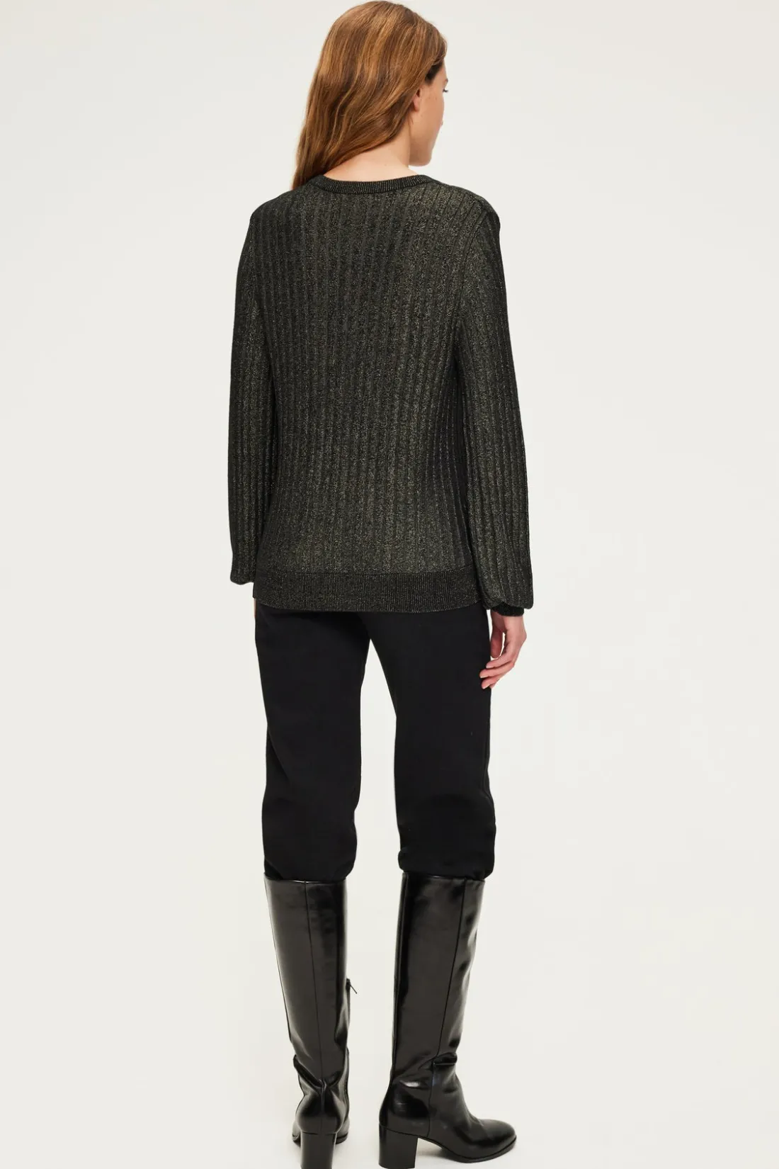 Pablo Pull à côtes en lurex - JOIA Or Best