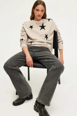 Pablo Pull col rond à étoiles - JESSALYNN Naturel Online