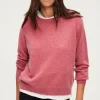 Pablo Pull col rond en cachemire - JULISSA Rose Best Sale