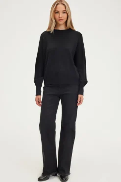 Pablo Pull col rond en cachemire - JULISSA Noir Outlet