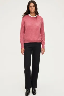 Pablo Pull col rond en cachemire - JULISSA Rose Best Sale