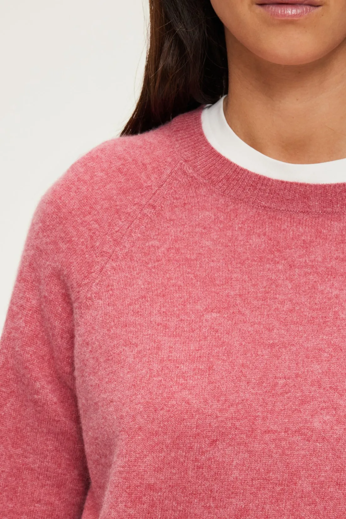 Pablo Pull col rond en cachemire - JULISSA Rose Best Sale