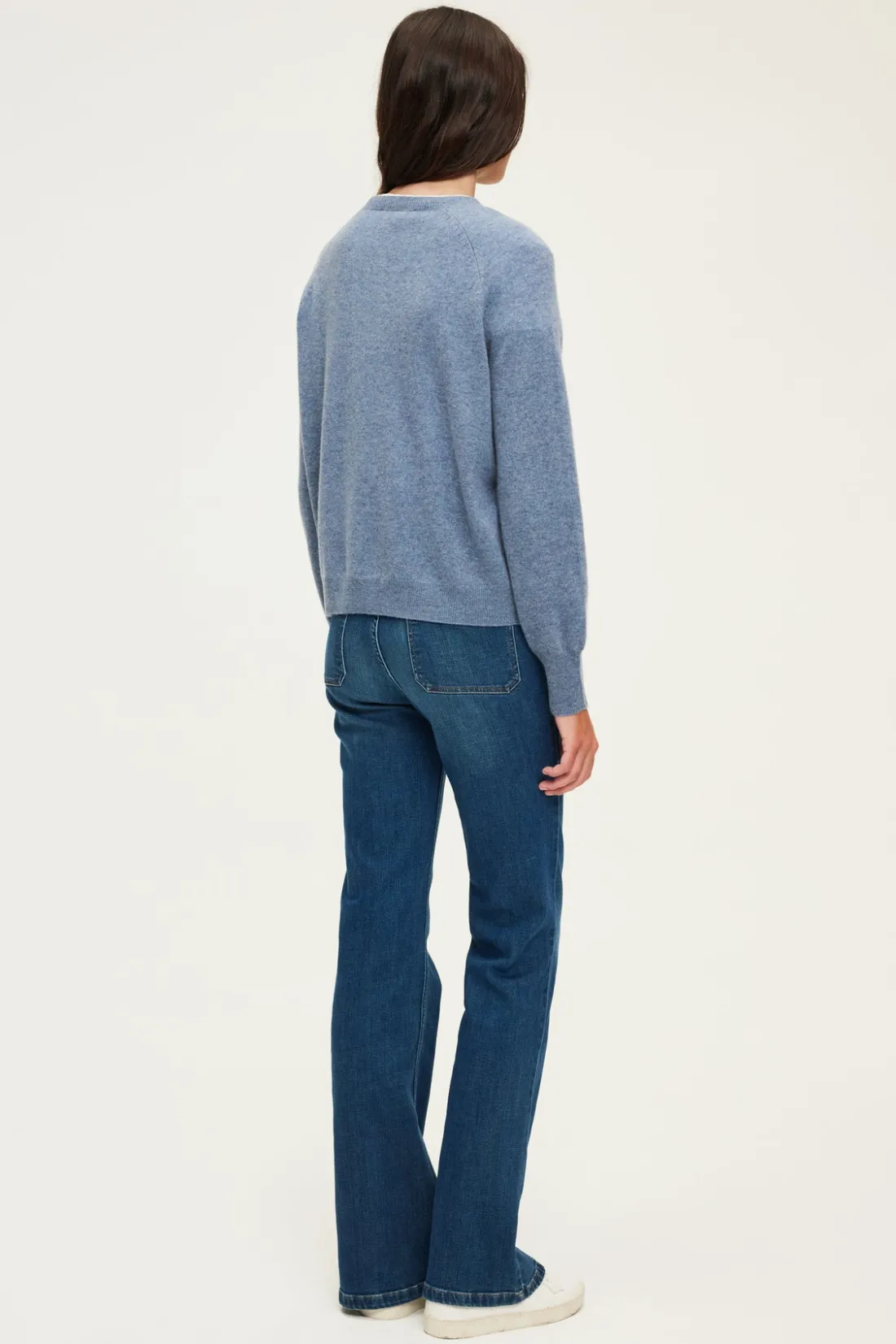 Pablo Pull col rond en cachemire - JULISSA Indigo Best Sale