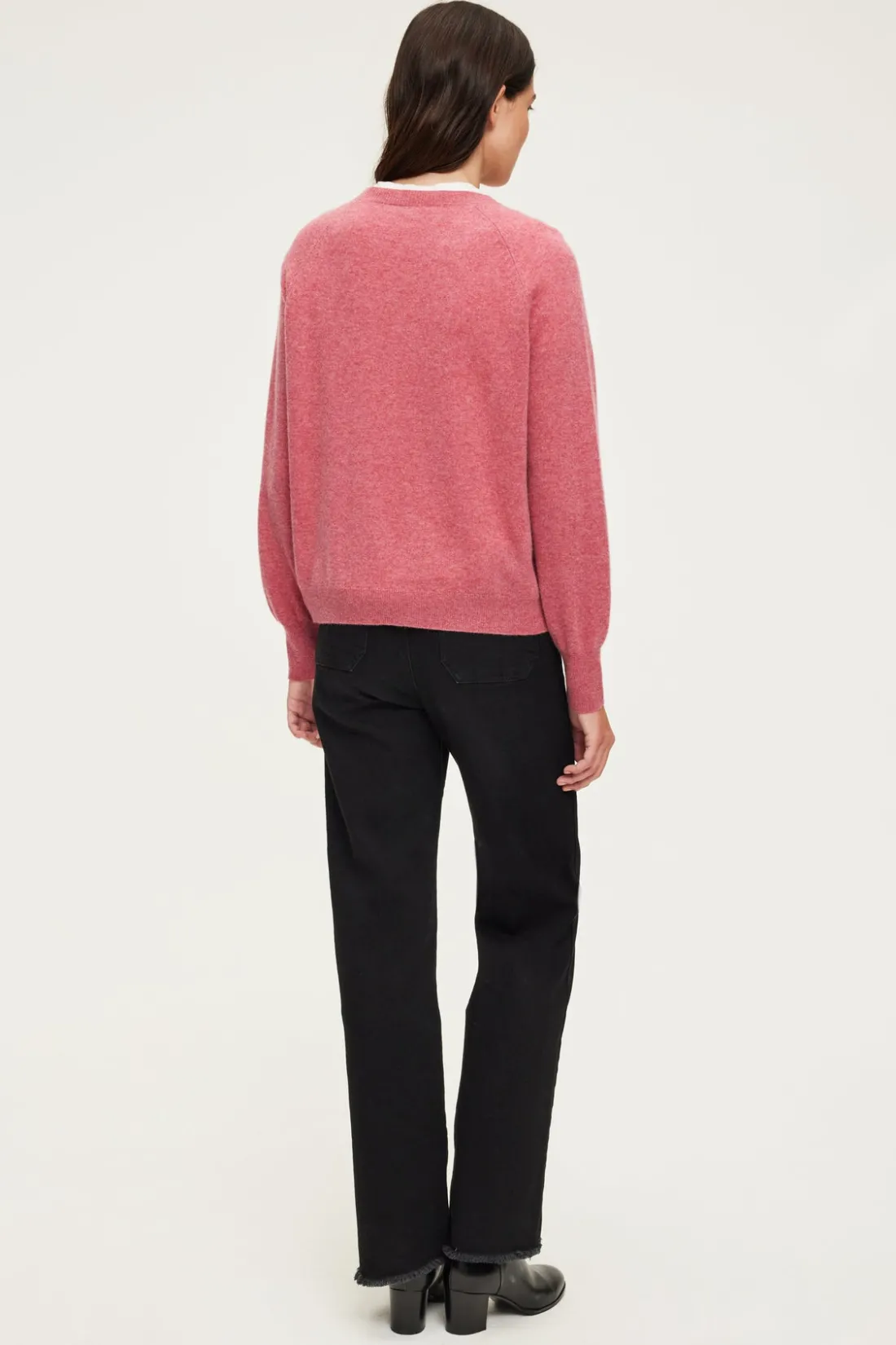 Pablo Pull col rond en cachemire - JULISSA Rose Best Sale