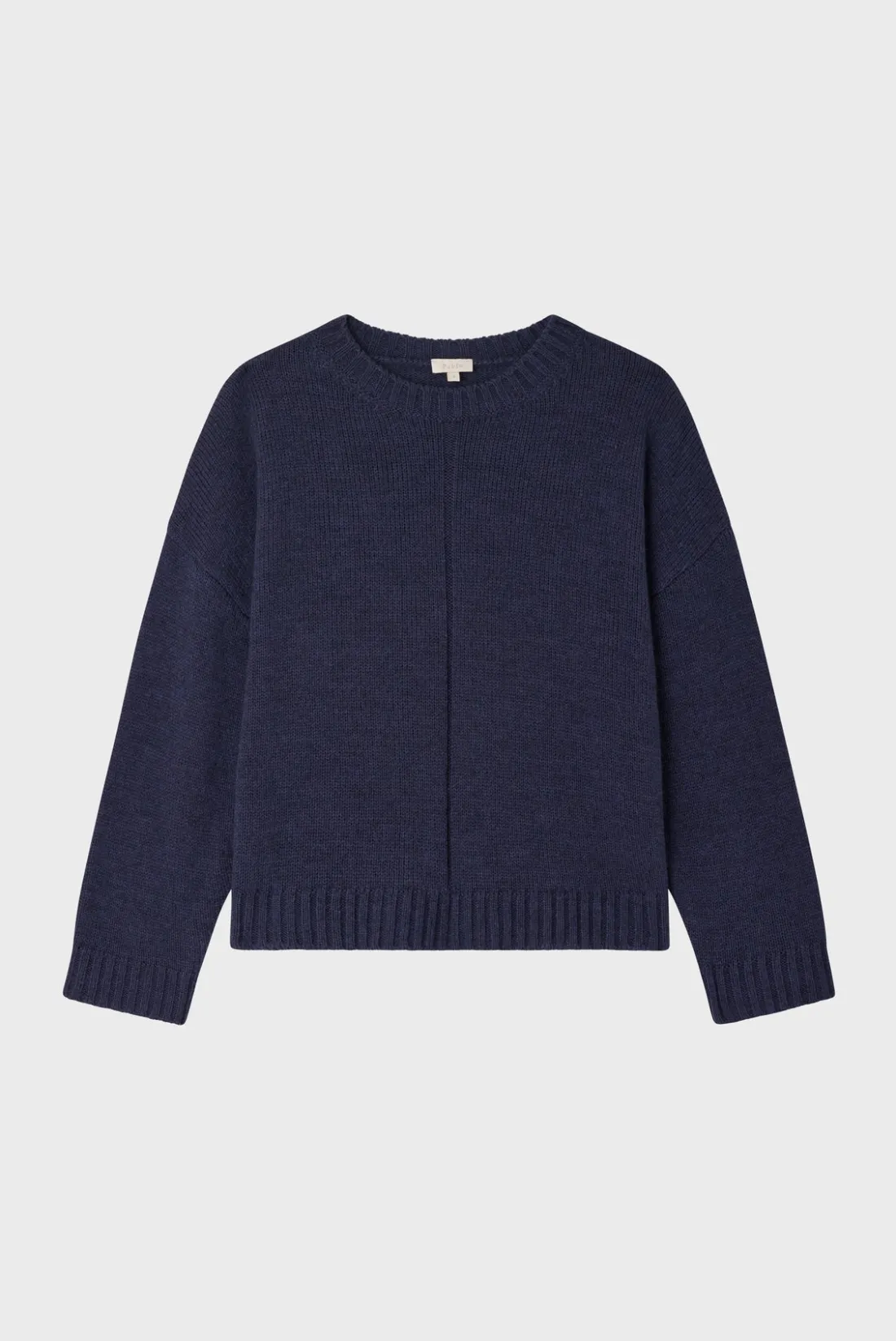 Pablo Pull col rond en laine mélangée marine - JOSSIA Jeans Fashion