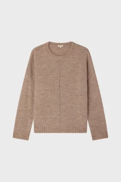Pablo Pull col rond en laine mélangée beige - JOSSIA Beigerosé Cheap