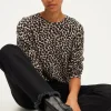 Pablo Pull col rond léopard - JACQUEMINE Beige Outlet