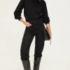 Pablo Pull en laine à manches ajourées - JANITA Noir Best Sale