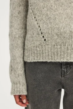 Pablo Pull épais à col montant - JETHIE GrisChiné Shop