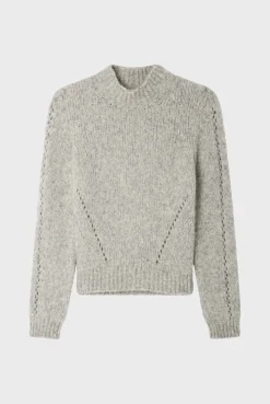 Pablo Pull épais à col montant - JETHIE GrisChiné Shop