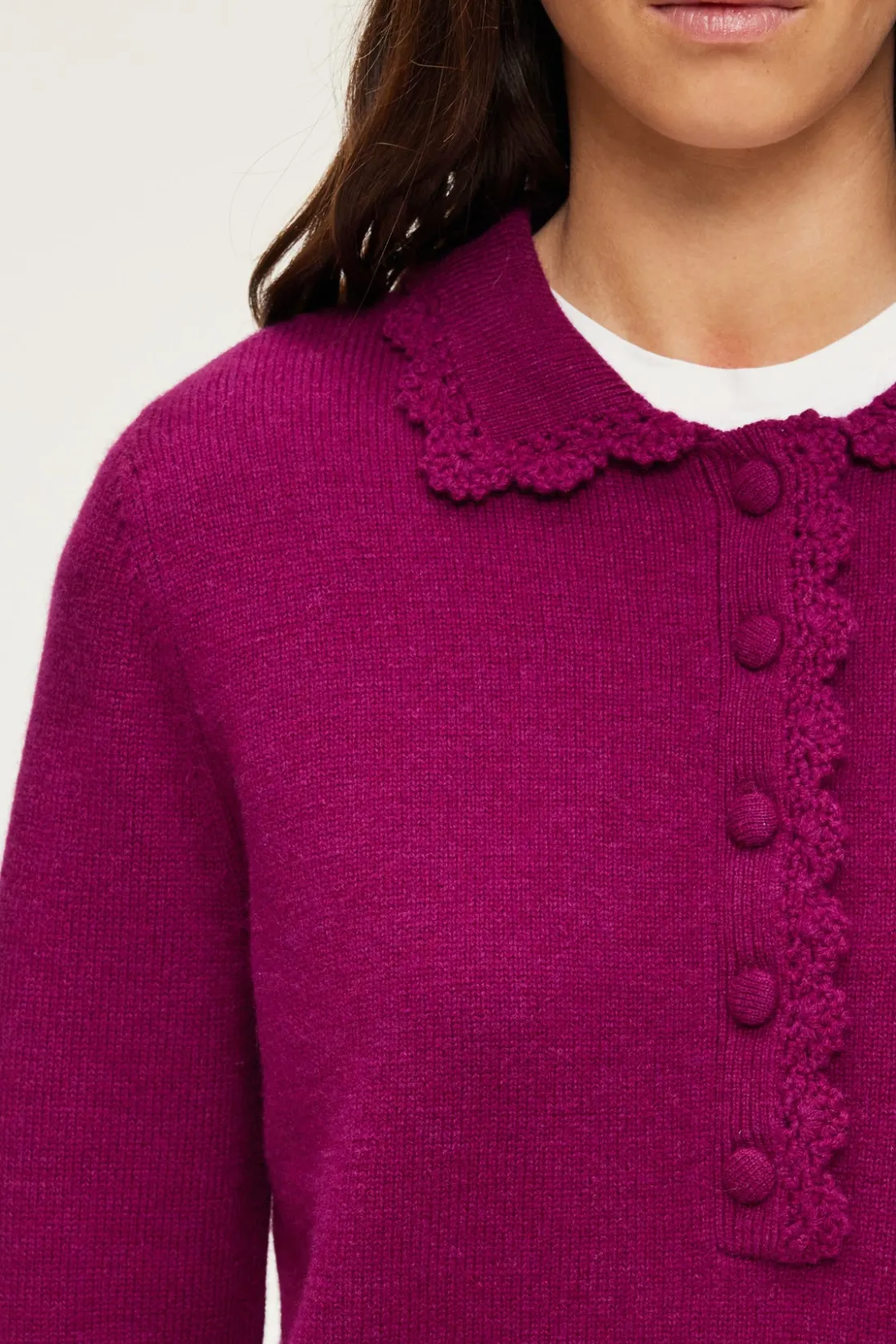 Pablo Pull polo en laine - JANIRA Lipstick Flash Sale