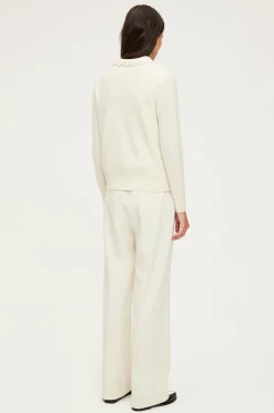 Pablo Pull polo en laine écrue - JANIRA Ecru New