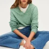 Pablo Pull V oversize chiné - JOURNA Vert Outlet