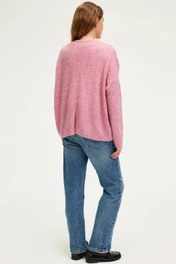 Pablo Pull V oversize chiné - JOURNA Rose Fashion