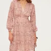 Pablo Robe courte à fleurs et lurex - SOLINE Nude Flash Sale