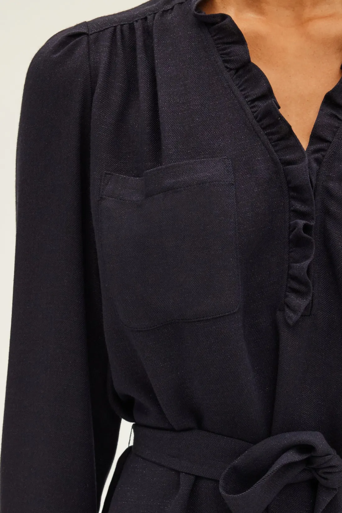 Pablo Robe courte à lurex et volants - SONIA Marine Store