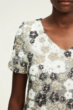 Pablo Robe courte à sequins - SIDRA Argent Sale
