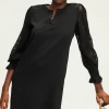 Pablo Robe courte aux manches en dentelle - STEPHANIE Noir Clearance