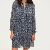 Pablo Robe courte en mousseline fleurie - SAMARE Encre Clearance