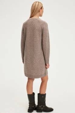 Pablo Robe courte et droite en laine - SOLITA Beige Best Sale